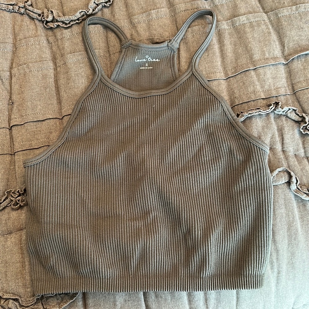 grey crop top